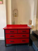 Rood ladenkastje, Huis en Inrichting, Kasten | Ladekasten, Ophalen, Gebruikt, 50 tot 100 cm, 3 of 4 laden