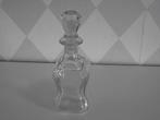 vintage 8 hoekig kristal glas karaf geslepen glas stop 23 cm, Ophalen of Verzenden