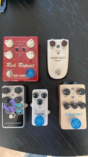 Verschillende gitaar pedalen, uafx, carl martin, ehx, nux  beschikbaar voor biedingen