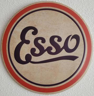 Esso benzinepomp reclamebord van metaal wandbord deco  beschikbaar voor biedingen