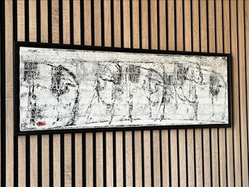Schilderij van Pieter Boxman 30 x 90 cm. beschikbaar voor biedingen
