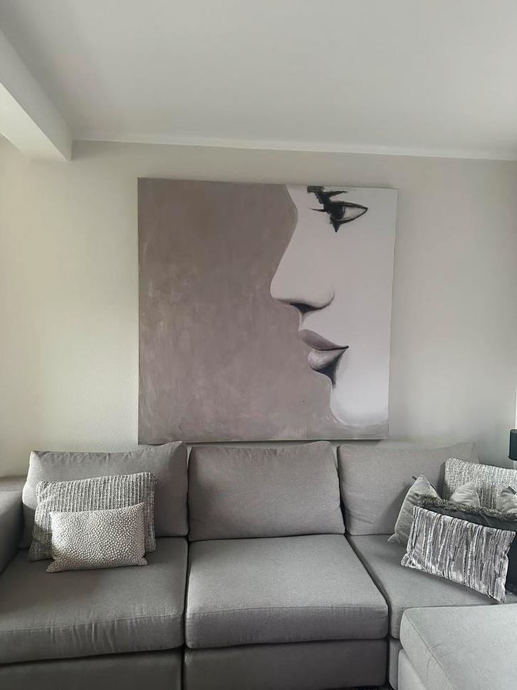 Prachtig design schilderij japandi stijl, Antiek en Kunst, Kunst | Schilderijen | Modern, Ophalen