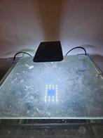 nano cube compleet aquarium voor garnalen met ledverlichting, Ophalen of Verzenden, Zo goed als nieuw, Leeg aquarium