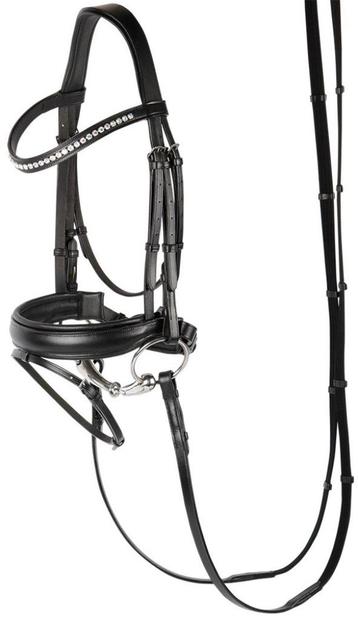 Harry's Horse Leren Hoofdstel Allegro, Zwart, Cob en Full beschikbaar voor biedingen