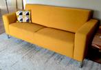 3 zits bank, okergeel, 207 cm totale lengte ., Huis en Inrichting, Banken | Bankstellen, Ophalen, Driepersoons, 75 tot 100 cm