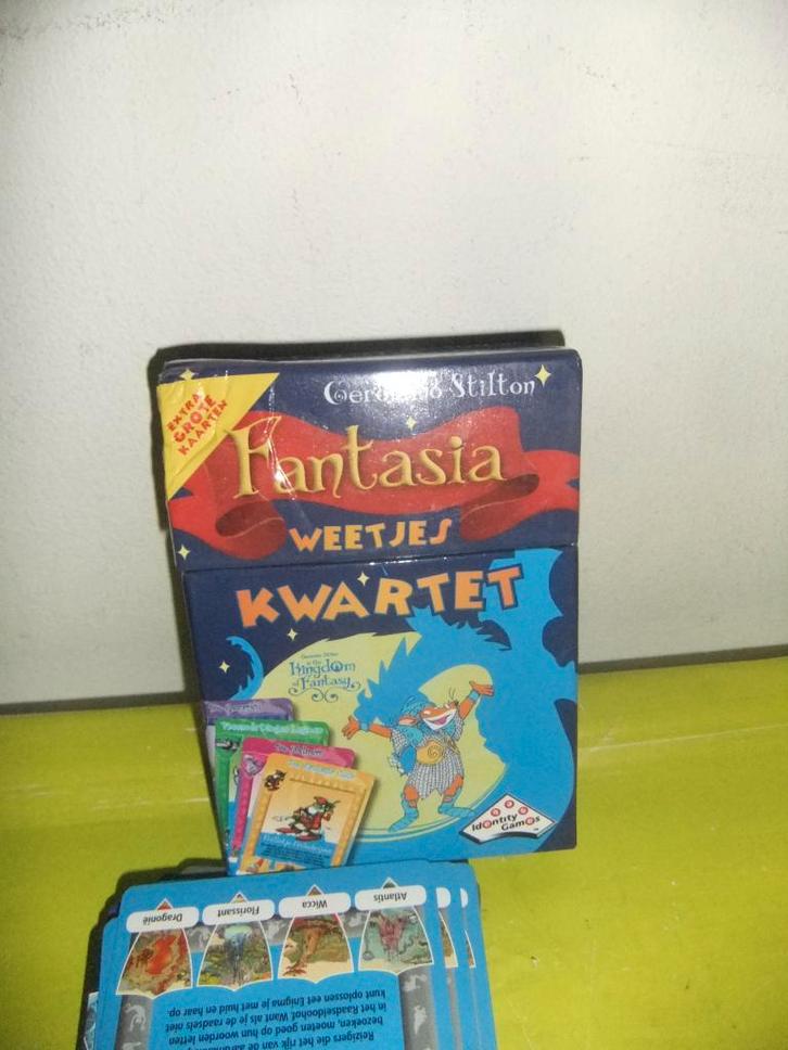 GERONIMO STILTON WEETJES KWARTET OPBRENGST VOEDSELBANK!, Kinderen en Baby's, Speelgoed | Educatief en Creatief, Zo goed als nieuw