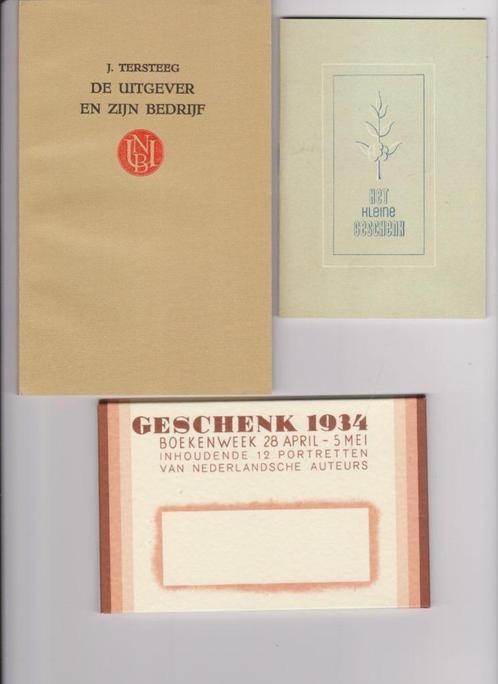 3 herdrukken BOEKENWEEK 1930,1934,1946 o.a. GESCHENK 1934, Boeken, Boekenweekgeschenken, Gelezen, Ophalen of Verzenden