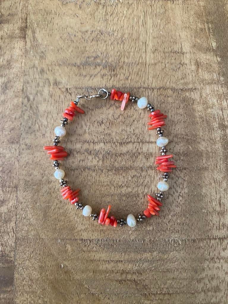 Armbandjes bloedkoralen, Sieraden, Tassen en Uiterlijk, Antieke sieraden, Ophalen of Verzenden, Overige materialen, Armband