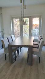 Tafel eetkamer (180 x 90 x 78 cm) met 6 stoelen, Antiek en Kunst, Ophalen