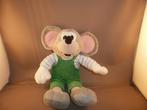 muis JUL grijs met groene tuinbroek en gestreepte blauw/wit, Ophalen of Verzenden, Nieuw, Overige typen