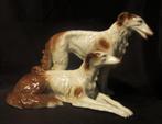 Antieke Carll Scheidig porselein honden windhonden, barzoi, Antiek en Kunst, Antiek | Porselein, Verzenden