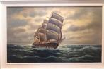 Windjammer op volle zee, Antiek en Kunst, Kunst | Schilderijen | Klassiek, Ophalen
