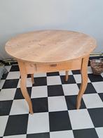 Mooie grenen bijzettafel - rond blad 95cm, Huis en Inrichting, Tafels | Eettafels, Ophalen, Gebruikt, 50 tot 100 cm, Rond