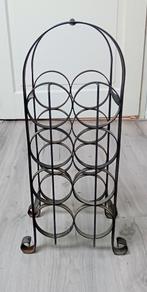 smeedijzeren wijnrek voor 8 flessen, Huis en Inrichting, Woonaccessoires | Wijnrekken, Ophalen of Verzenden, Metaal, Minder dan 50 cm