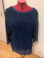 Feestelijke Blouse- tuniek van Samoon, maat 42 izgst, Blauw, Maat 42/44 (L), Ophalen of Verzenden, Zo goed als nieuw