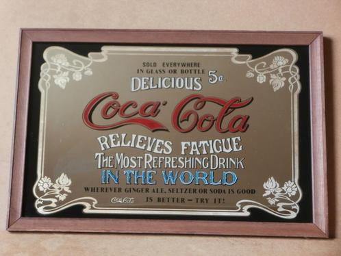 Reclamespiegel Coca Cola spiegel Horeca bar Cafe deco 54x36, Verzamelen, Merken en Reclamevoorwerpen, Zo goed als nieuw, Reclamebord