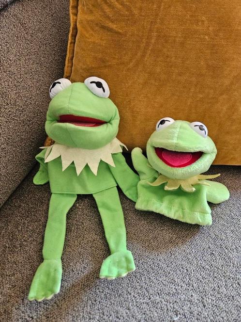Twee Disney Kermit figuren, Verzamelen, Disney, Zo goed als nieuw, Beeldje of Figuurtje, Overige figuren, Ophalen of Verzenden