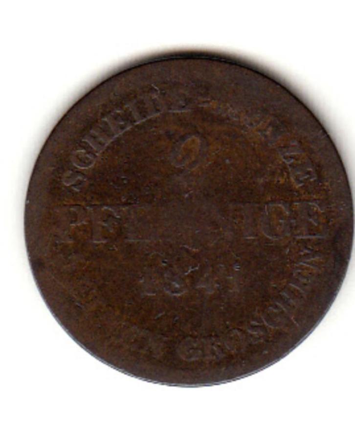 Duitse Staten-Saksen-Coburg-Gotha-2 Pfennige 1841 G - KM#84, Postzegels en Munten, Munten | Europa | Niet-Euromunten, Duitsland