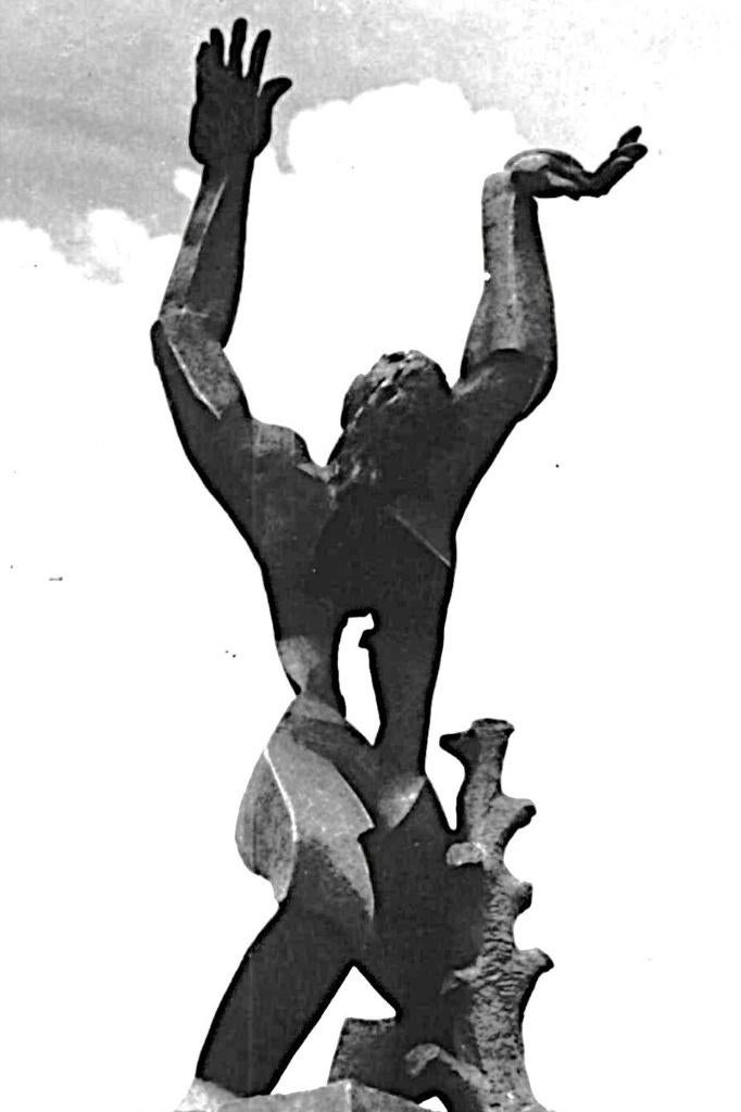 913258 Rotterdam Jr 50 Monument Verwoeste stad Zadkine, Ophalen of Verzenden, 1940 tot 1960, Ongelopen, Zuid-Holland