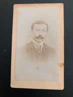 cdv carte de visite heer snor T T Hoekstra Driebergen foto, Verzenden, Voor 1940, Zo goed als nieuw, Foto