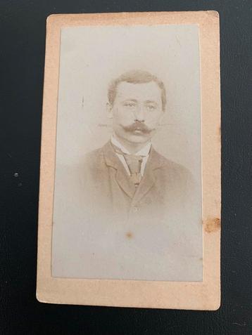 cdv carte de visite heer snor T T Hoekstra Driebergen foto beschikbaar voor biedingen
