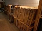 partij 200+ houten schraag, schragen, schraagjes, Ophalen