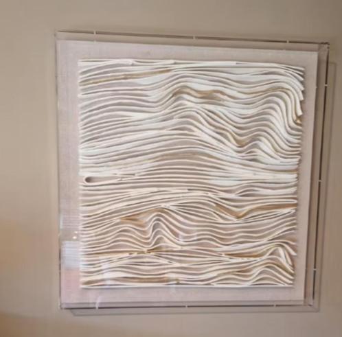 Abstract Kunstwerk Waves van Michel Muller, Antiek en Kunst, Kunst | Designobjecten, Ophalen of Verzenden