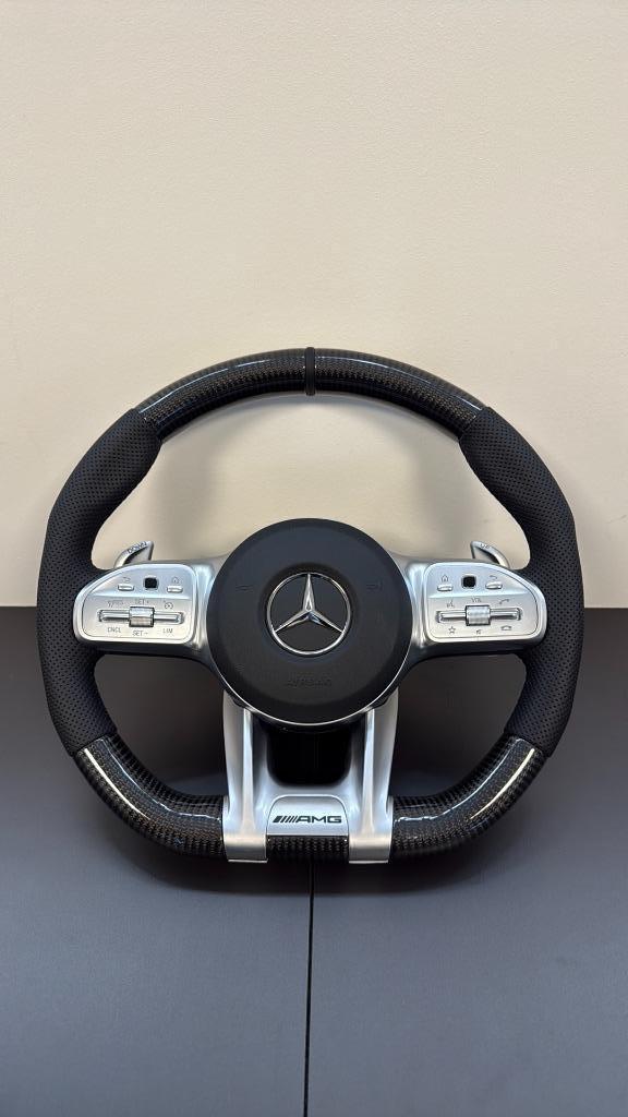 Mercedes AMG carbon custom stuur alcantara, Auto diversen, Tuning en Styling, Ophalen of Verzenden