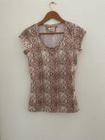 Vanilia Top - Slangenprint, Maat 38/40 (M), Verzenden, Beige, Zo goed als nieuw