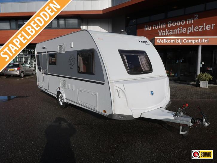 Knaus Sport 500 QDK MET ALKO MOVER, Caravans en Kamperen, Caravans, tot en met 5, Treinzit, Knaus, Dwarsbed, Dwars-stapelbed, Overige typen