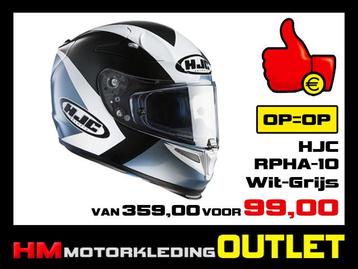Motorhelm HJC RPHA 10 - Wit-Grijs - S-56 beschikbaar voor biedingen