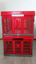 5 vouwkratten ▪︎ 2 Tontarelli + 3 Multibox kratten, Ophalen, Gebruikt, Opvouwbaar, Minder dan 35 cm