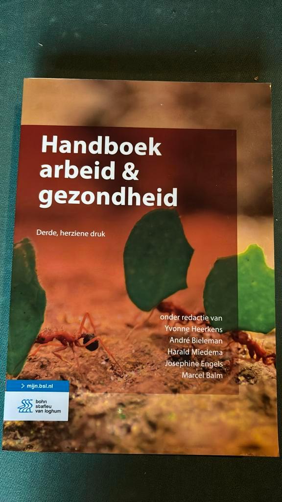 André Bieleman - Handboek arbeid & gezondheid, Boeken, Wetenschap, Zo goed als nieuw, Ophalen of Verzenden