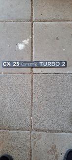 Citroen CX 25 GTI TURBO 2 embleem, Ophalen of Verzenden