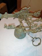 Een grote, zware koperen bel met engeltje, Antiek en Kunst, Antiek | Koper en Brons, Ophalen of Verzenden