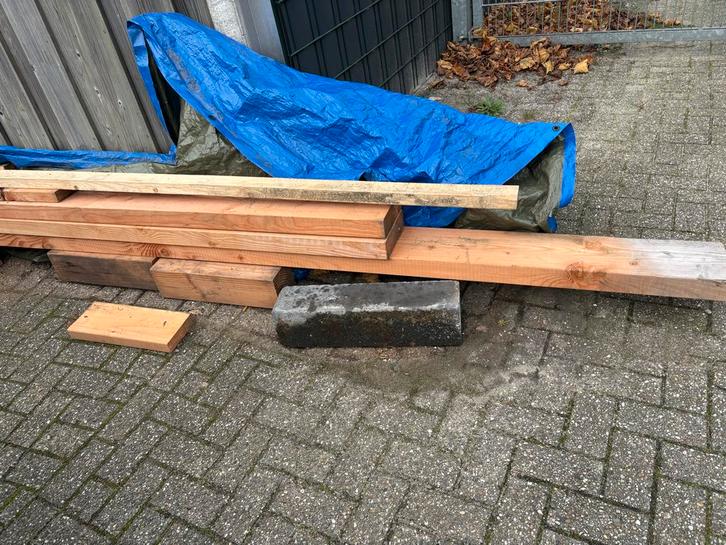Houten Douglas Balken - Diverse Maten, Doe-het-zelf en Verbouw, Hout en Planken, Gebruikt, Balk, Overige houtsoorten, 300 cm of meer