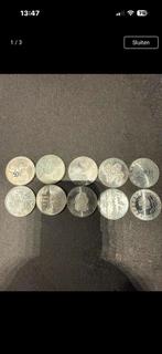 10 Zilveren 50 Gulden Stukken - Bieden!, Postzegels en Munten, Munten | Nederland, Koningin Beatrix, Zilver, Ophalen of Verzenden