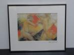 Kleurige litho naakte vrouw en man, Tineke Baghuis, nr 7-75, Antiek en Kunst, Kunst | Schilderijen | Klassiek, Verzenden