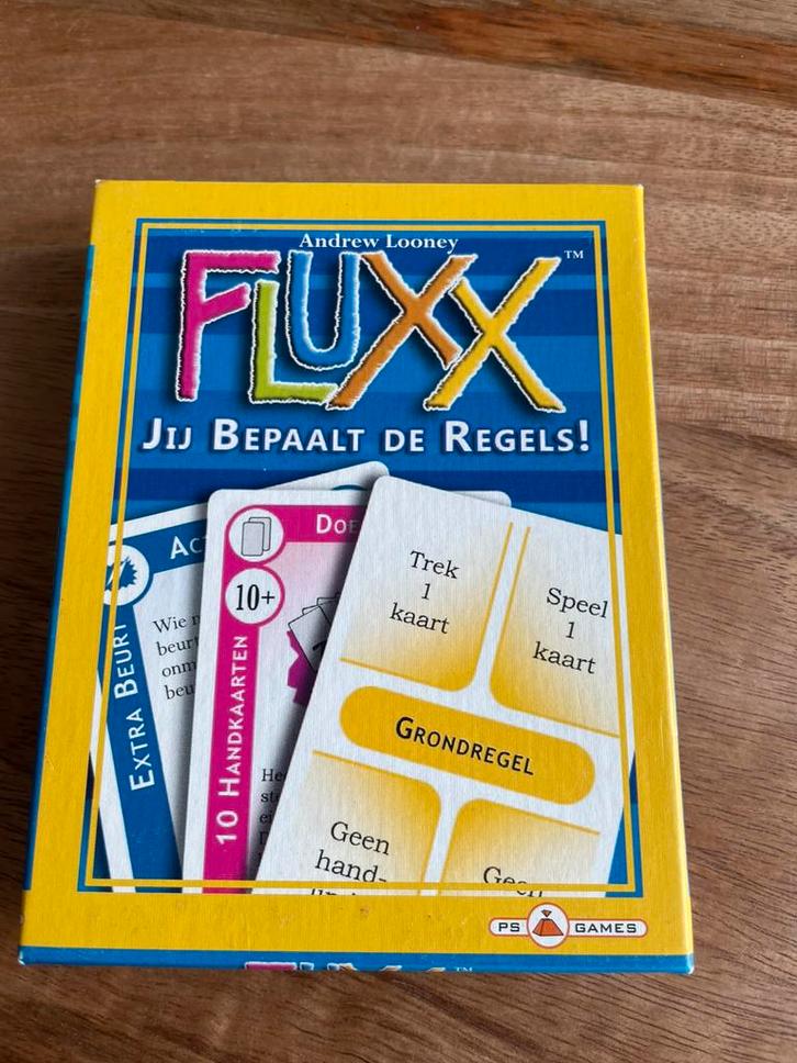 Fluxx kaartspel PS Games, Hobby en Vrije tijd, Gezelschapsspellen | Kaartspellen, Zo goed als nieuw, Een of twee spelers, Drie of vier spelers