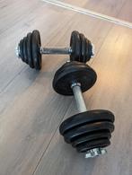 Set van 2 halters (2x 15 kg), Sport en Fitness, Buik, Zo goed als nieuw, Dumbbell, Ophalen