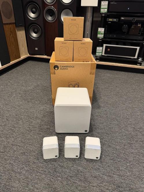 EP:Apollo Cambrigde Audio 3x Minx 12 + X201 wit DEMO SET, Audio, Tv en Foto, Luidsprekers, Zo goed als nieuw, Overige typen, 120 watt of meer