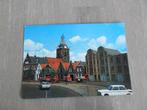 Meppel, kleine oever met oude gevel/auto/toren nh kerk 1973, Verzamelen, Gelopen, Verzenden