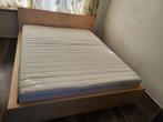 IKEA MALM 2PERSBED 160 X 200 CM+IKEA LATTENBODEMS+EVT.MATRAS, Huis en Inrichting, Slaapkamer | Bedden, Ophalen, Gebruikt, Overige kleuren