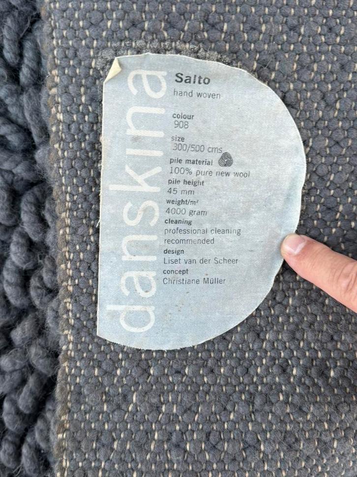 Danskina 100% wollen handgeweven vloerkleed Nederlands 3x5M., Huis en Inrichting, Stoffering | Tapijten en Kleden, Gebruikt, 200 cm of meer