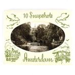 10 mini zwart-wit foto's  Amsterdam rondvaart, 1960 tot 1980, Verzenden, Foto, Zo goed als nieuw