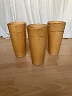 Set van 3 Aardewerk Bloempotten, Ophalen, Gebruikt, Rond, Minder dan 50 cm