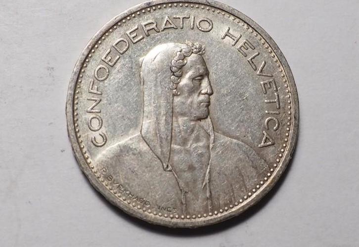 Zwitserland 5 Frank 1954 / 2 Frank 1931 (zilver) SPOTPRIJS!, Postzegels en Munten, Munten | Europa | Niet-Euromunten, Setje, Overige landen