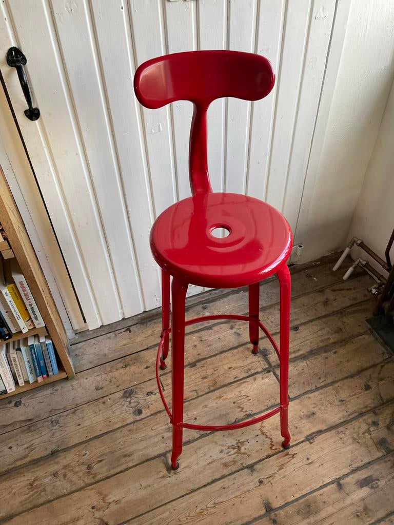 Originele Nicolle kruk uit Frankrijk - 80 cm, Gebruikt, 60 tot 90 cm, Ophalen of Verzenden, 1 kruk