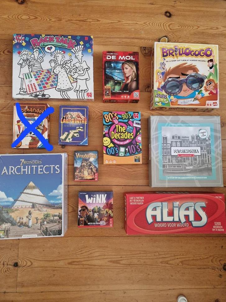 10 (bord) Spellen >4 personen/ spelers, groepen, partygames, Hobby en Vrije tijd, Gezelschapsspellen | Bordspellen, Zo goed als nieuw