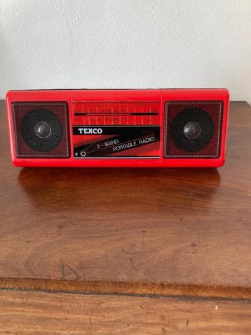 Draagbare vintage radio Texco 2-band Portable Radio antenne beschikbaar voor biedingen